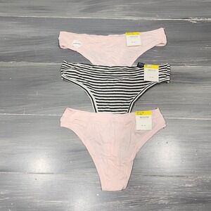 Alfani Intimates Thong Panties Underwear Size Medium 3 Pair